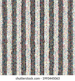 Multicolor Knit Textured Striped Pattern