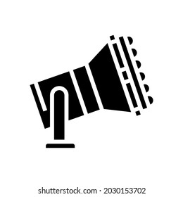 multicolor lamp spotlight lighting glyph icon vector. multicolor lamp spotlight lighting sign. isolated contour symbol black illustration