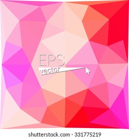 multicolor light pink geometric rumpled triangular low poly style gradient illustration graphic background. Vector polygonal design for your business.
