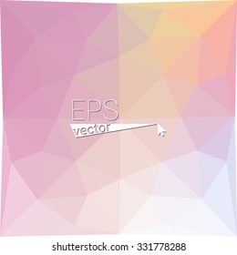 multicolor light pink geometric rumpled triangular low poly style gradient illustration graphic background. Vector polygonal design for your business.
