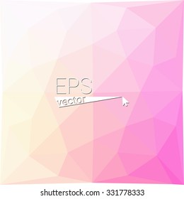 multicolor light pink geometric rumpled triangular low poly style gradient illustration graphic background. Vector polygonal design for your business.