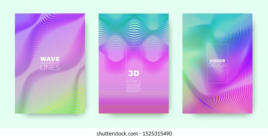 Multicolor Linear Shape. Minimal 3d Background. Dynamic Halftone Gradients. Bright Geometric Covers Set. Rainbow Brochure. Abstract 3d Vibrant Banner. Rainbow Halftone Texture.