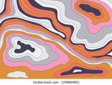 Multicolor liquid Marble Abstract Painting Background