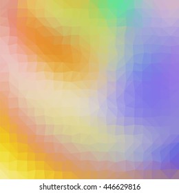 Multicolor low poly abstract backgroud. Vector.