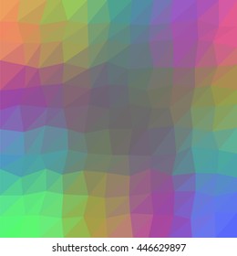 Multicolor low poly abstract backgroud. Vector.