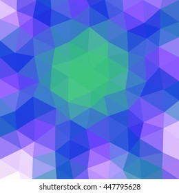 Multicolor low poly abstract background. Vector.