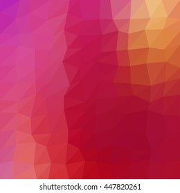 Multicolor low poly abstract background. Vector.