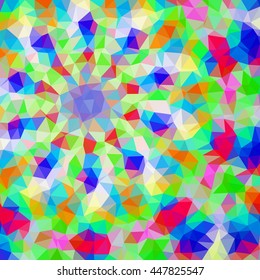 Multicolor low poly abstract background. Vector.
