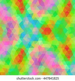 Multicolor low poly abstract background. Vector.
