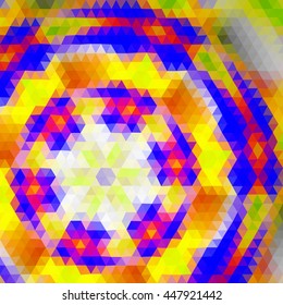 Multicolor low poly abstract background. Vector.