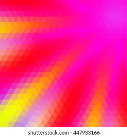 Multicolor low poly abstract background. Vector.