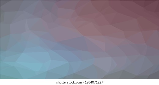 Multicolor low polygonal crystal background. Triangular polygon  pattern. Low poly vector illustration. Low polygonal backdrop