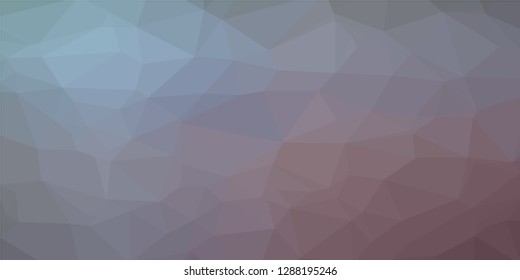 Multicolor low polygonal crystal background. Triangular polygon  pattern. Low poly vector illustration. Low polygonal backdrop