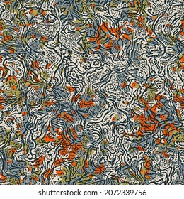 Multicolor Marbled Effect Textured Pattern