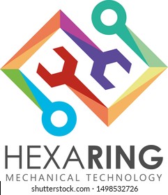 Multicolor Mechanic Logo Design Technology