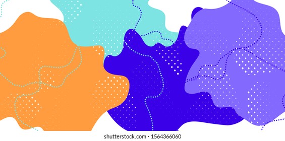 Multicolor Memphis Page. Summer Abstract Decoration. Contemporary Wave Template. Purple Funky Element. Memphis Banner. Creative Abstract Presentation. Bright Vector Memphis Cover.