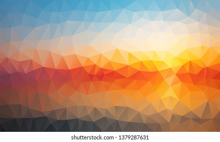 Multicolor modern geometrical abstract background. Can be used as a texture, new background. Geometric background, geometric mosaic tile, Origami style, triangulation technique. 