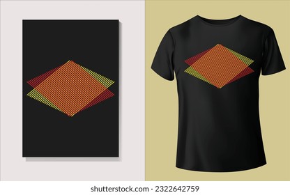 Diseño de camiseta multicolor moderna