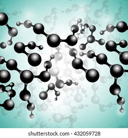 multicolor molecules pattern vector eps10 for fabric, paper and web design