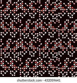 multicolor molecules seamless pattern vector eps10 for fabric, paper and web design