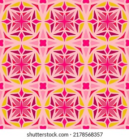 Multi-Color Morocco Seamless Pattern. Traditional Arabic Islamic Background. Vintage, Turkish, Indian style Ideal for carpet, ceramics, floor tiles. Vector Illustration.