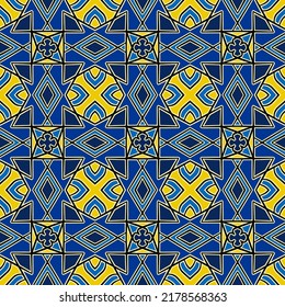 Vielfarbiges Marokko Nahtloses Muster. Traditioneller arabisch-islamischer Hintergrund. Vintage, türkischer, indischer Stil Ideal für Teppich, Keramik, Bodenfliesen. Vektorgrafik.