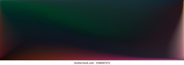 Multicolor Neon Horizontal Lines Backdrop. Rainbow  Ocean Blurred Background. Dark Water Blank Smooth Surface Illustration. Vibrant Color Wavy Gradient Mesh. Natural Colorful Wavy Gradient Mesh.