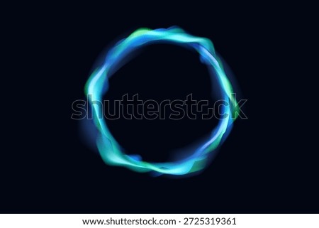 Multicolor neon light circles with glowing inner rings, smooth gradient motion, and color-shift holographic luminosity ideal for futuristic branding, UI design, and modern vector graphics

