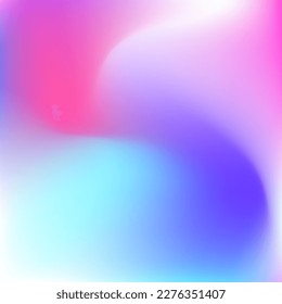 Mehrfarbige Neon Rosa Dynamische Farbige Schwirl Gradient Mesh. Pastellfarbige, unscharfe, abgerundete Farbverlauf-Hintergrund. Helle Wavy Sky Vibrant unscharfe Textur. Fluid-Vivid-hellflüssiges Wasser-Hintergrund.