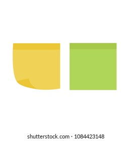 Multicolor notes post. Colored sticky note set. Post note paper 