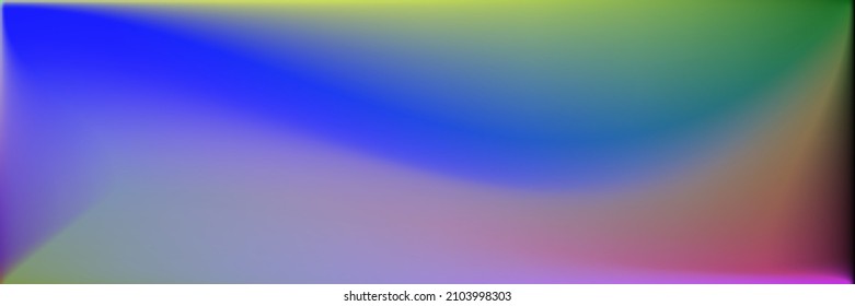 Multicolor Ocean Wavy Gradient Mesh. Natural Blank Bright Smooth Surface Illustration. Color  Rainbow Trendy Background. Water Neon Wavy Gradient Mesh. Vivid Sea Modern Design Backdrop.