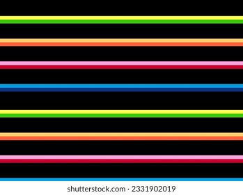 MULTICOLOR ON BLACK BACKGROUND STRIPE SEAMLESS PATTERN
