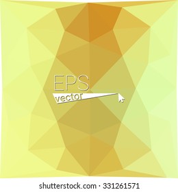 multicolor  orange green geometric rumpled triangular low poly style gradient illustration graphic background. Vector polygonal design for your business.