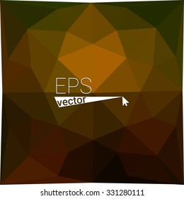multicolor  orange green geometric rumpled triangular low poly style gradient illustration graphic background. Vector polygonal design for your business.