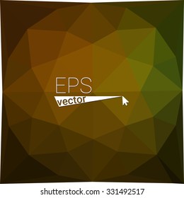 multicolor  orange green geometric rumpled triangular low poly style gradient illustration graphic background. Vector polygonal design for your business.