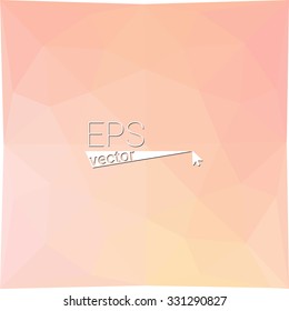 multicolor  orange pink  geometric rumpled triangular low poly style gradient illustration graphic background. Vector polygonal design for your business.