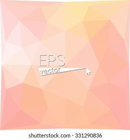 multicolor  orange pink  geometric rumpled triangular low poly style gradient illustration graphic background. Vector polygonal design for your business.
