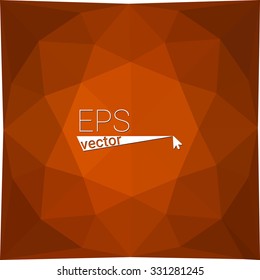 multicolor  orange red geometric rumpled triangular low poly style gradient illustration graphic background. Vector polygonal design for your business.