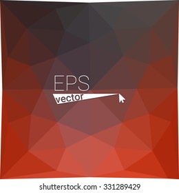 multicolor  orange red geometric rumpled triangular low poly style gradient illustration graphic background. Vector polygonal design for your business.