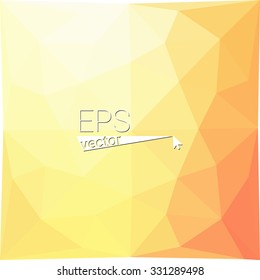 multicolor  orange red geometric rumpled triangular low poly style gradient illustration graphic background. Vector polygonal design for your business.