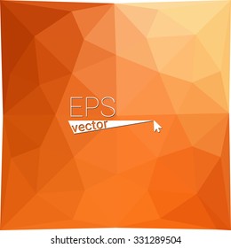multicolor  orange red geometric rumpled triangular low poly style gradient illustration graphic background. Vector polygonal design for your business.