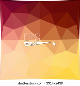 multicolor  orange red geometric rumpled triangular low poly style gradient illustration graphic background. Vector polygonal design for your business.