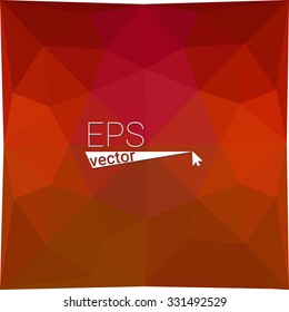 multicolor  orange red geometric rumpled triangular low poly style gradient illustration graphic background. Vector polygonal design for your business.
