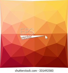 multicolor  orange red geometric rumpled triangular low poly style gradient illustration graphic background. Vector polygonal design for your business.