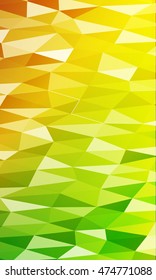 multicolor orange, red, green geometric banner with rumpled triangular low poly origami style background. vector illustration. for your idea business, wallpaper, web-design.