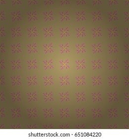 Multicolor ornament of small simple blue flowers, vector abstract seamless pattern for fabric or textile design.