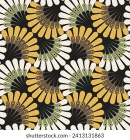 Multicolor Ornate Floral Textured Pattern