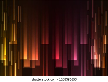 multicolor overlap pixel speed in dark background, geometric layer motion backdrop, simple technology template, vector illustration