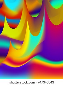 multicolor overlap sharp wave shape background