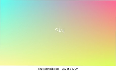 Multicolor pastel design gradient with transition of soft minimal colors. Red , Yellow , Blue gradient .Best for creative project background.